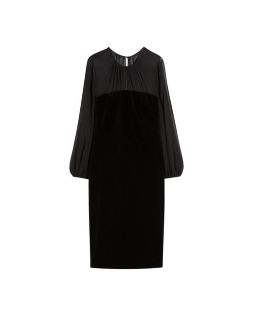 Max Mara Array Midi Jurk in het Black