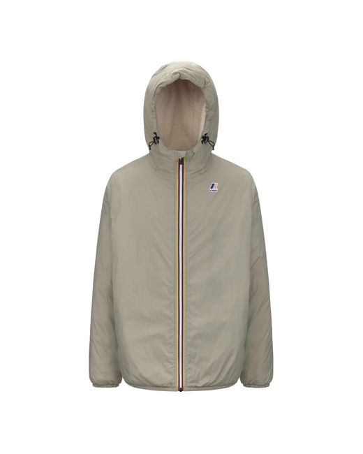 K-Way Gray Light Jackets for men