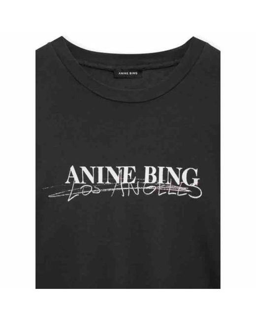 Tops > t-shirts Anine Bing en coloris Black