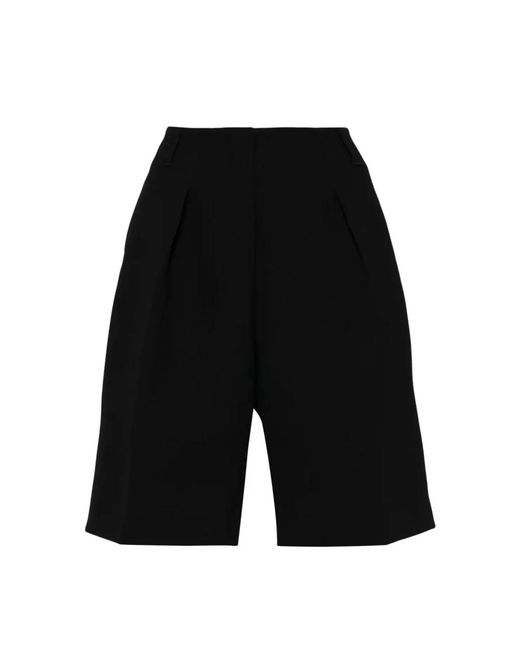 Jacquemus Black Schwarze ovalo bermuda shorts