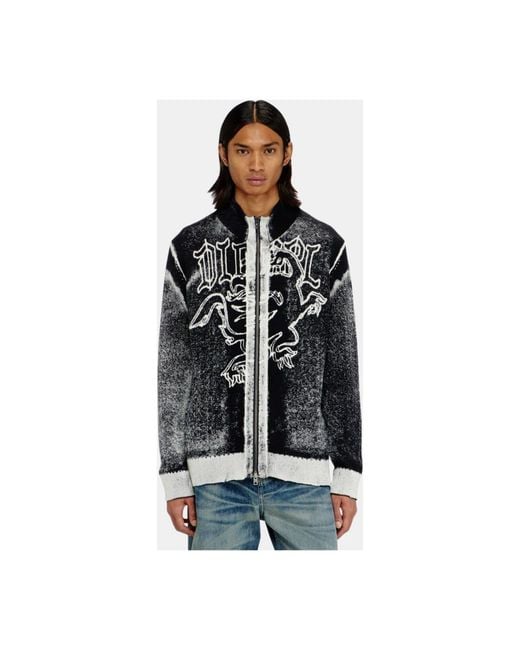 Cardigans di DIESEL in Black da Uomo