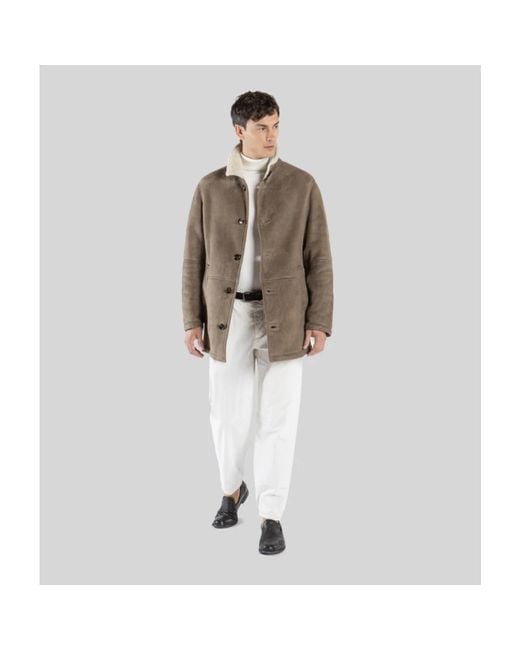Gimo's Brown Single-Breasted Coats for men