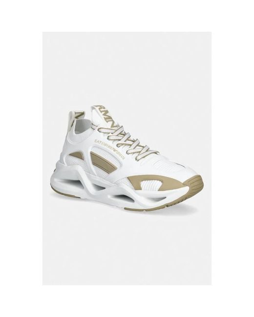 EA7 White Infinity Sneaker