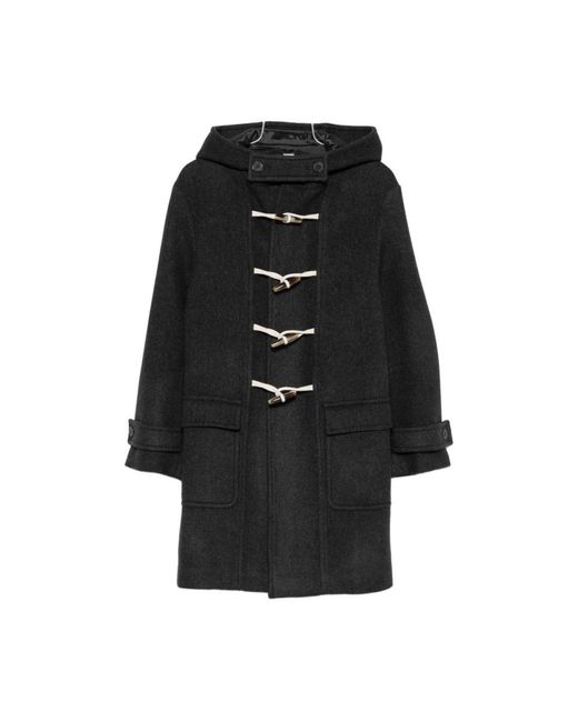 Semicouture Black Single-Breasted Coats