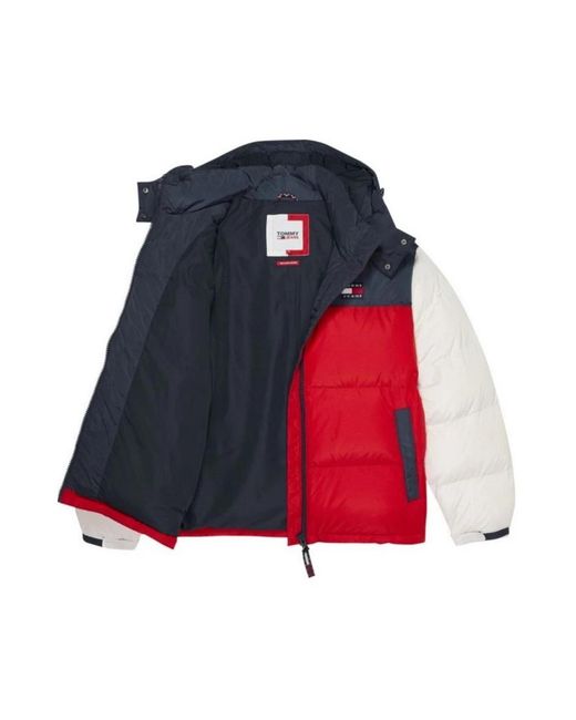 Tommy Hilfiger Red Down Jackets for men
