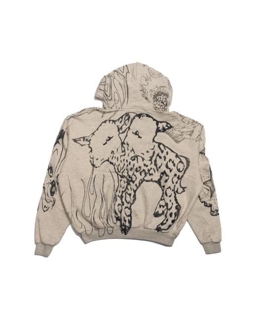 Hoodies HELLSTAR de hombre de color Gray