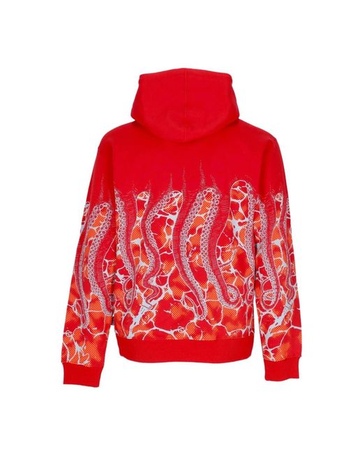 Octopus Red Hoodies for men