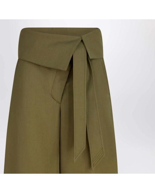 The Attico Green Wide Trousers