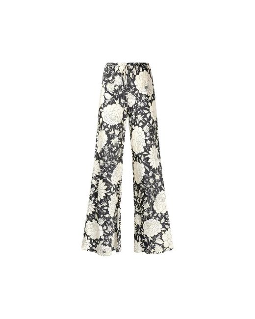Roberto Cavalli White Wide Trousers
