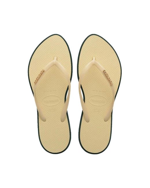Havaianas Natural Slim Point Flip Flops