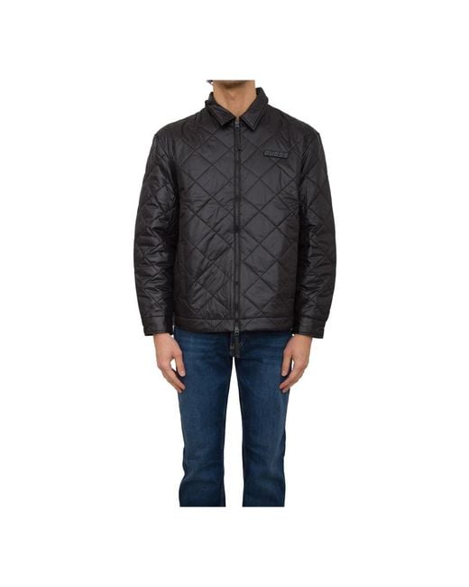 Guess Light Jackets in het Black voor heren
