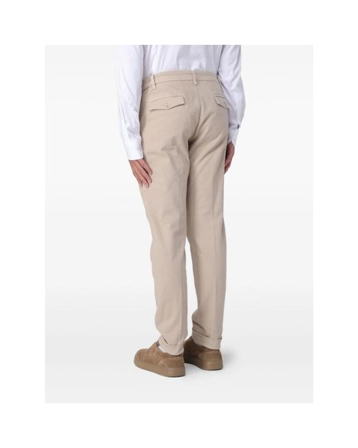 Fay Broeken ,Katoen Capri Pince + Elastic F.17.5 in het Natural voor heren