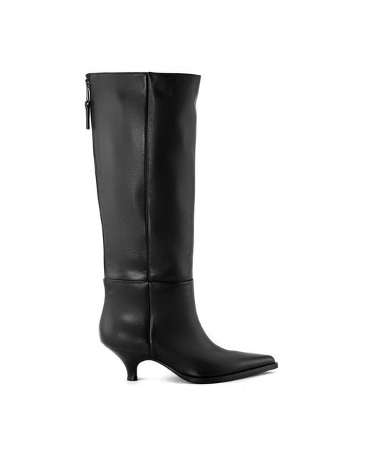 Elena Iachi Black Heeled Boots