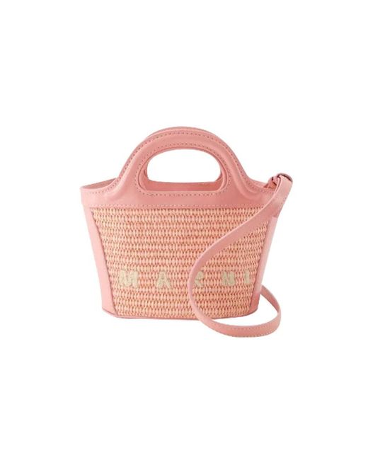 Cotone handbags di Marni in Pink