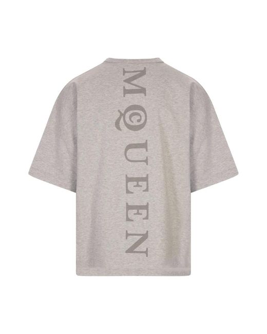 T-Shirts Alexander McQueen de hombre de color Gray