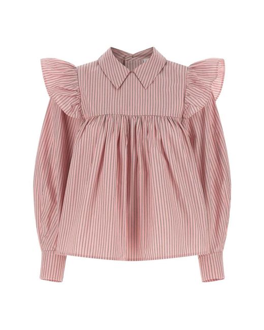 Ganni Pink Blouses