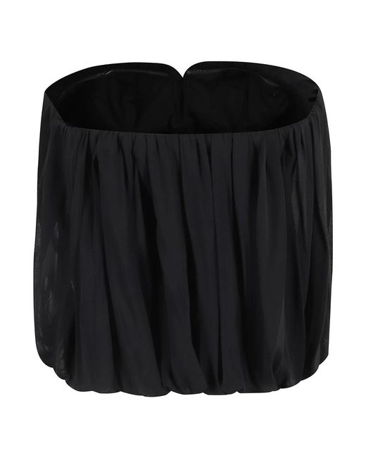 Isabel Marant Overhemden ,Zwart ,Zwarte Strapless Top Met Zijrits in het Black
