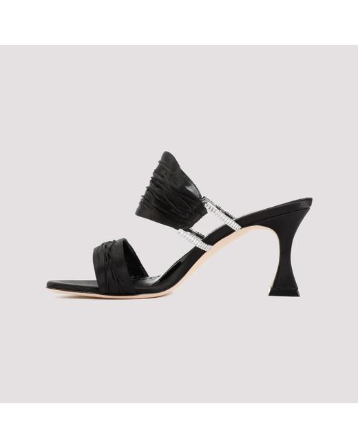 Shoes > heels > heeled mules Manolo Blahnik en coloris Black