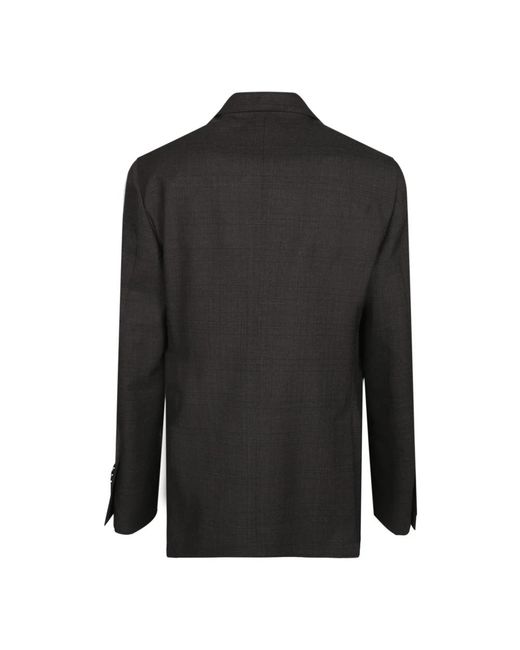 Lardini Jassen ,Bruin ,Wol Bruine Wol Drie-Knoop Jas in het Black voor heren