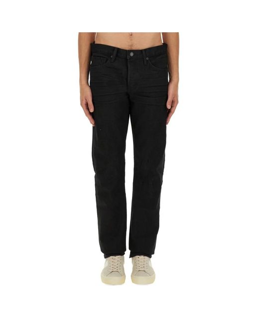 Tom Ford Black Straight Jeans for men