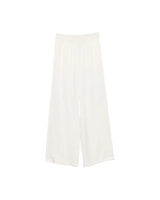 Fabiana Filippi White Wide Trousers