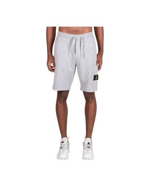 Stone Island Baumwollshorts 100%co/100%co in Gray für Herren