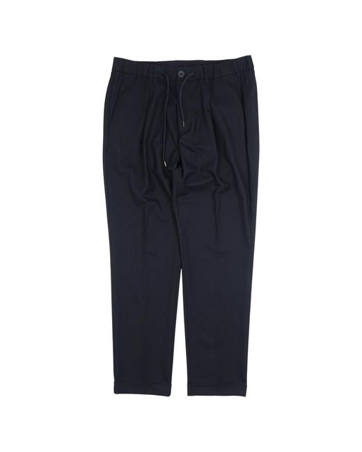 Straight Trousers Herno de hombre de color Blue