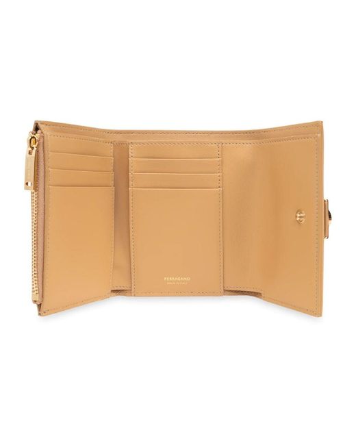 Wallets & Cardholders di Ferragamo in Natural