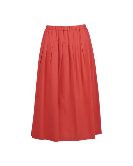 Ottod'Ame Red Midi Skirts