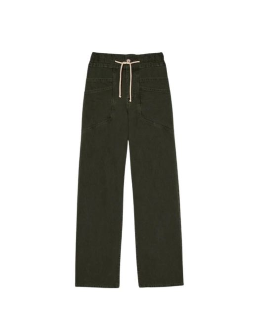 Straight Trousers Ba&sh de color Green