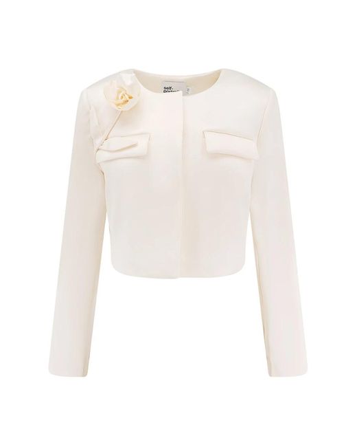 Self-Portrait White Light Jackets