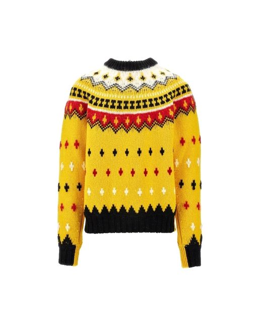 Knitwear > round-neck knitwear Moncler pour homme en coloris Yellow
