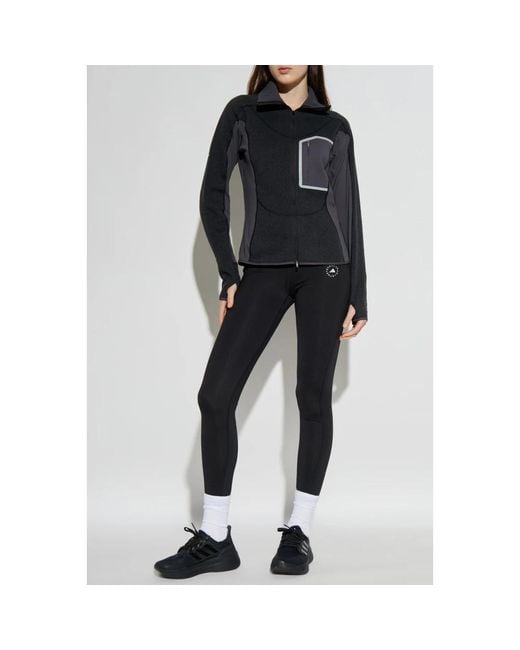 Zip-Throughs di Adidas By Stella McCartney in Black