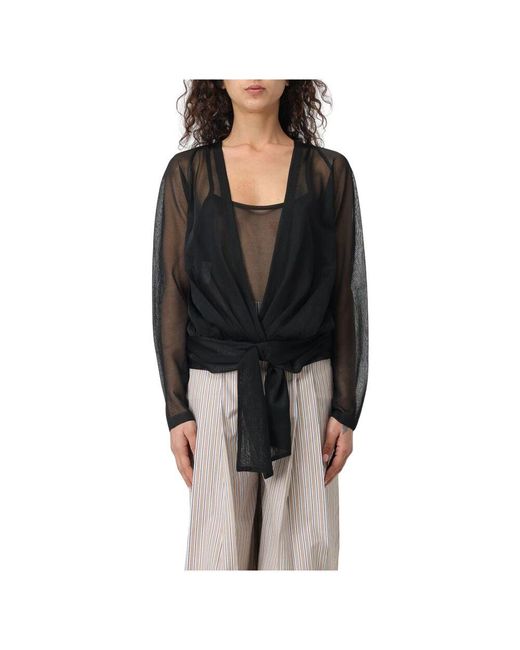 Alberta Ferretti Black Blouses