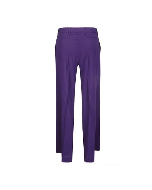 Alberto Biani Purple Wide Trousers