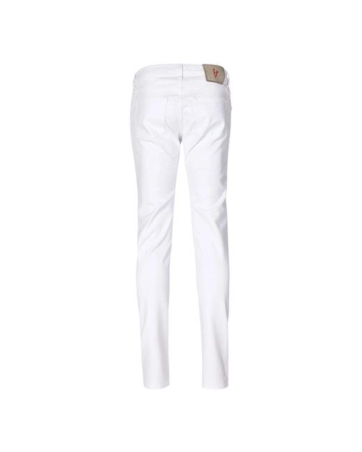Hand Picked White Chinos for men