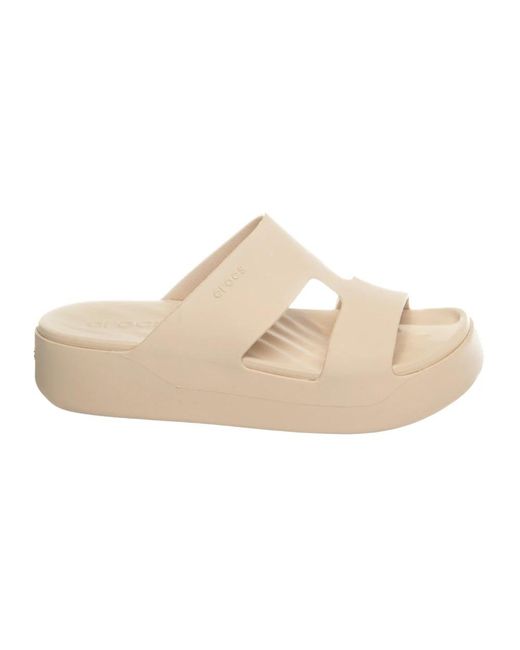 Sliders CROCSTM en coloris Natural