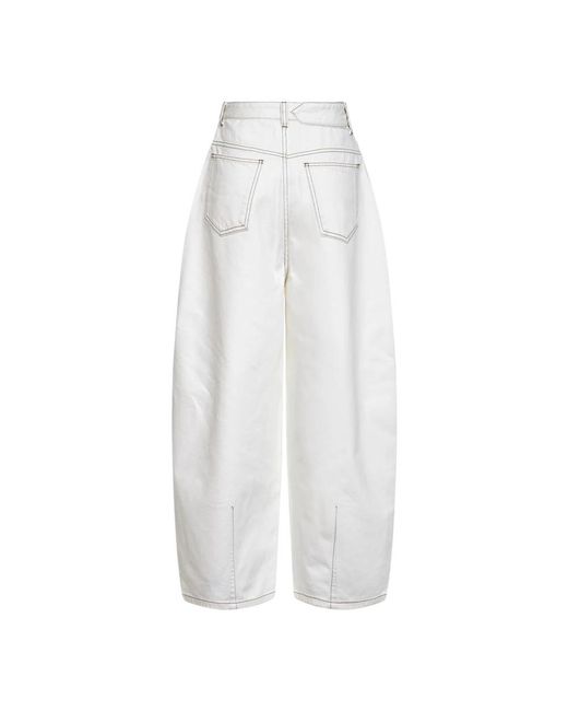Jacquemus White Loose-Fit Jeans