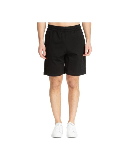 EA7 Black Casual Shorts for men