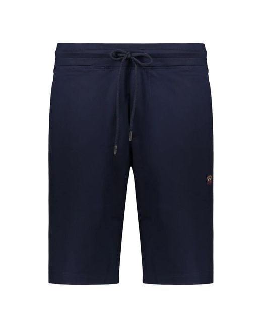 Paul & Shark Blue Casual Shorts for men