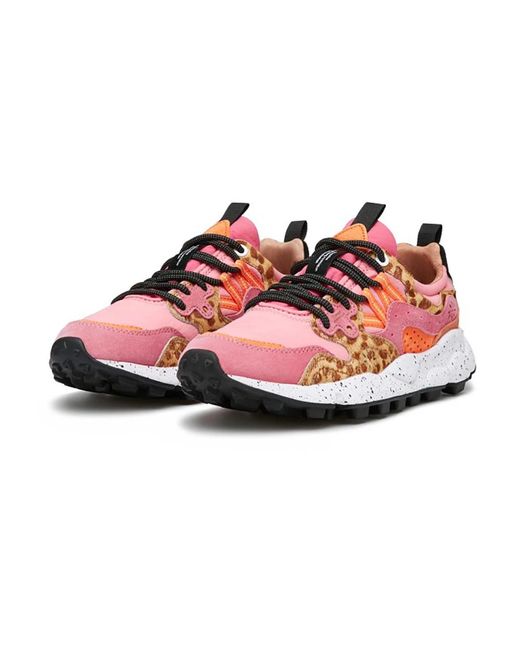 Flower Mountain Red Rosa sneakers mountain style,sneakers yamano 3
