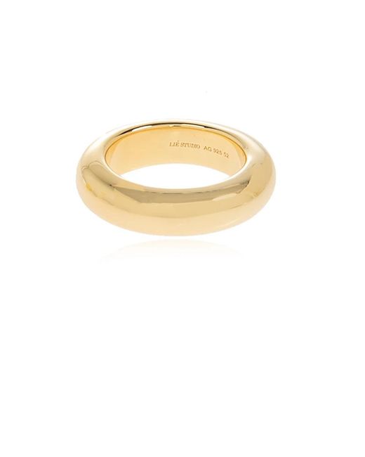 LIE STUDIO Metallic The Evie Ring