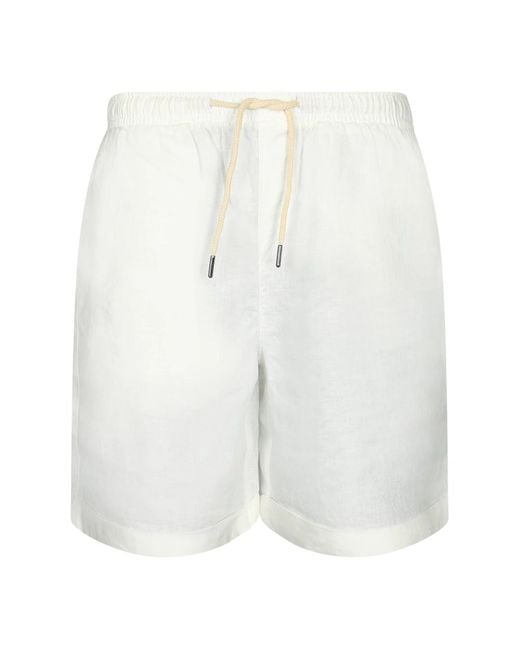 Peninsula White Casual Shorts for men