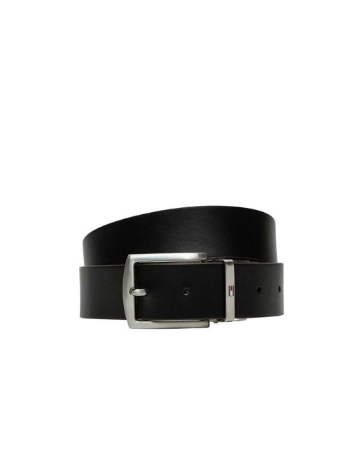 Tommy Hilfiger Schwarzer ledergürtel cinte men in Black für Herren
