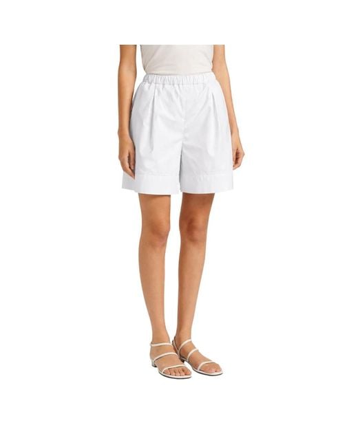 Liviana Conti White Casual Shorts