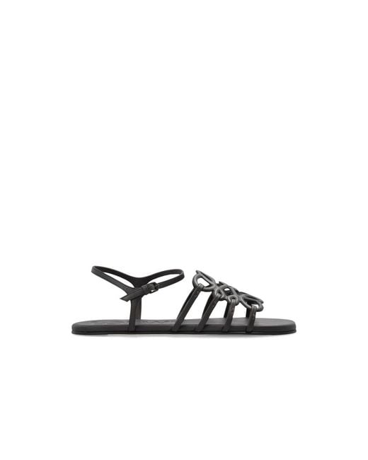 Loewe Brown Flat Sandals