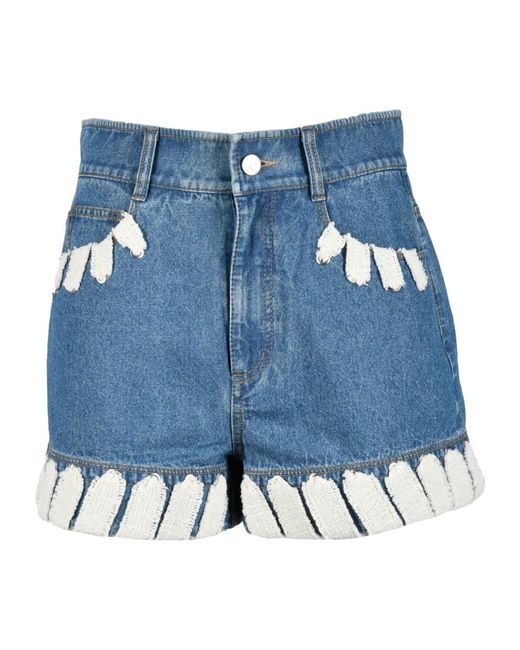 Denim Shorts Krizia en coloris Blue