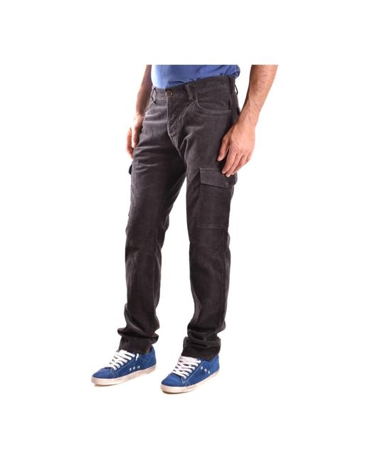 Armani Jeans Gray Straight Trousers for men