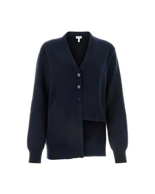 Cárdigan Asimétrico De Cachemira Mujer, Mujer, Talla Loewe de color Blue