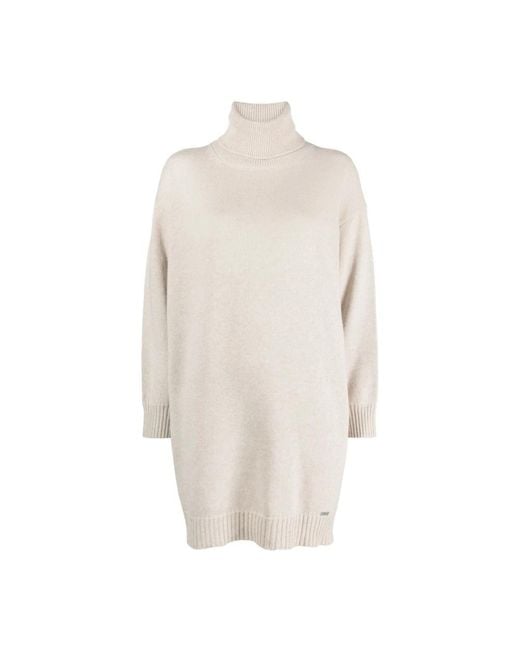 Kiton White Knitted Dresses